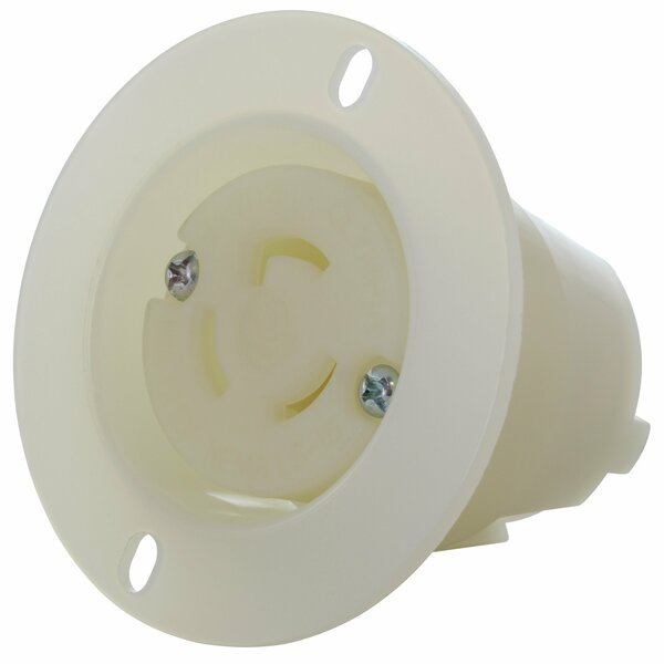 Ac Works 15A 125V L5-15R Flanged Outlet UL and C-UL Listed ASOUL515R